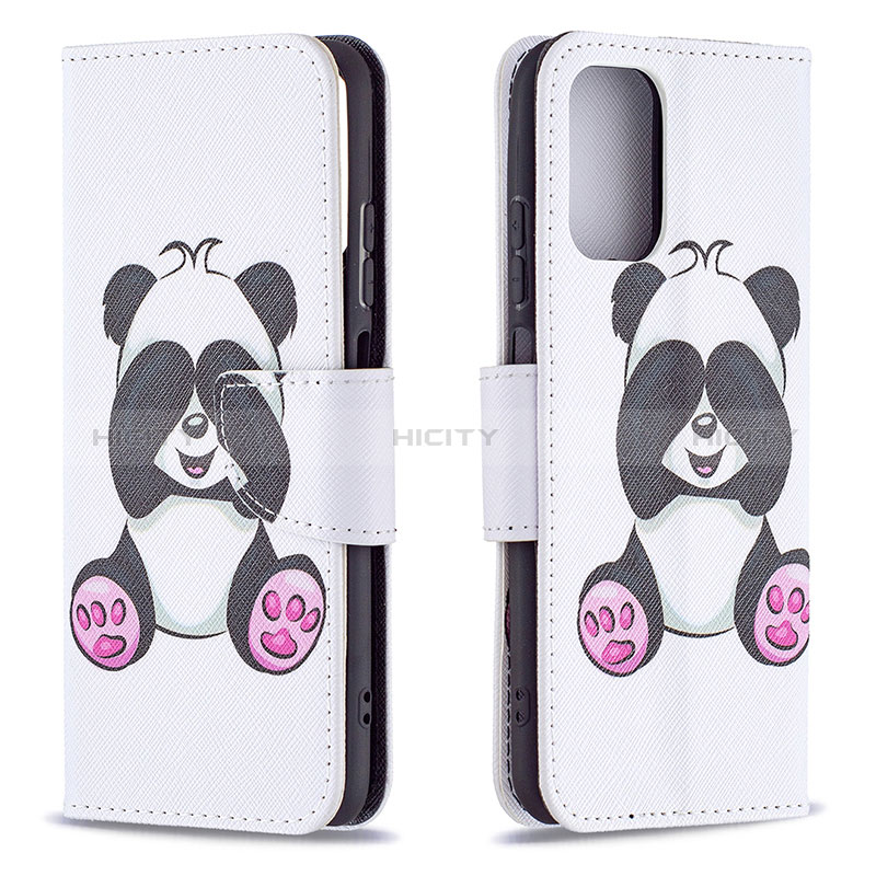 Custodia Portafoglio In Pelle Fantasia Modello Cover con Supporto B03F per Xiaomi Poco M5S