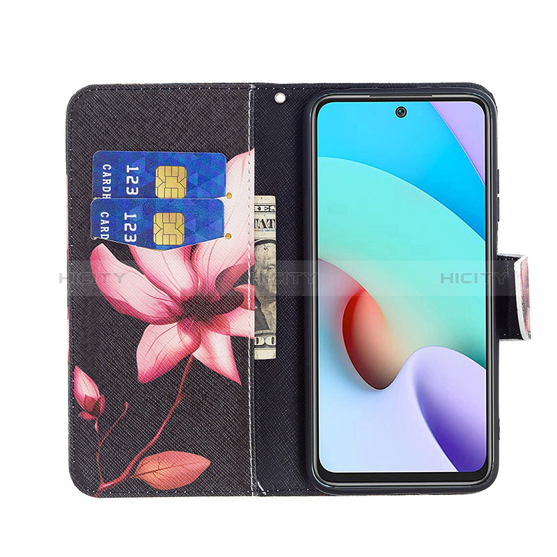 Custodia Portafoglio In Pelle Fantasia Modello Cover con Supporto B03F per Xiaomi Redmi 10 (2022)