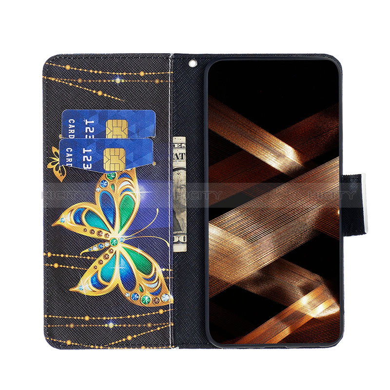 Custodia Portafoglio In Pelle Fantasia Modello Cover con Supporto B03F per Xiaomi Redmi 12 4G