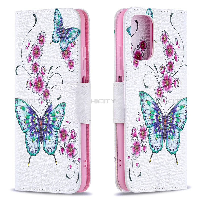 Custodia Portafoglio In Pelle Fantasia Modello Cover con Supporto B03F per Xiaomi Redmi Note 10 4G Colorato