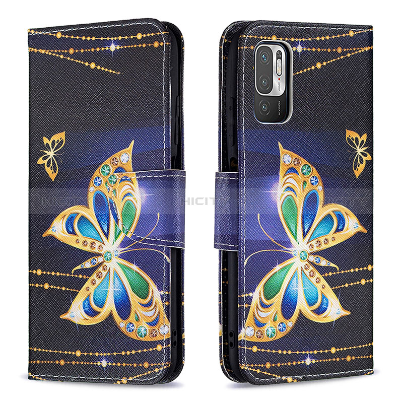 Custodia Portafoglio In Pelle Fantasia Modello Cover con Supporto B03F per Xiaomi Redmi Note 10 5G