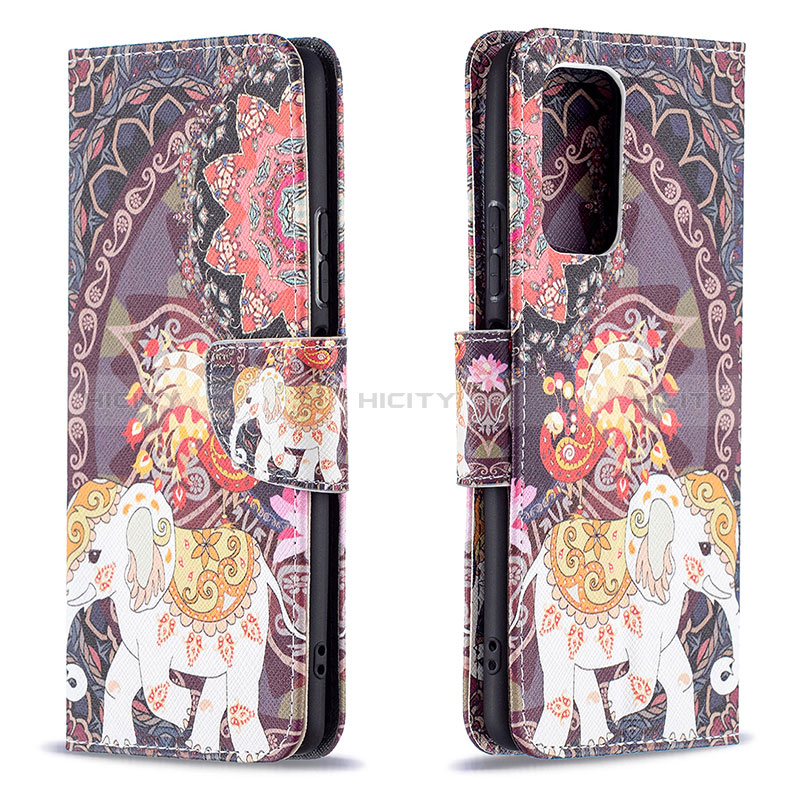 Custodia Portafoglio In Pelle Fantasia Modello Cover con Supporto B03F per Xiaomi Redmi Note 10 Pro 4G