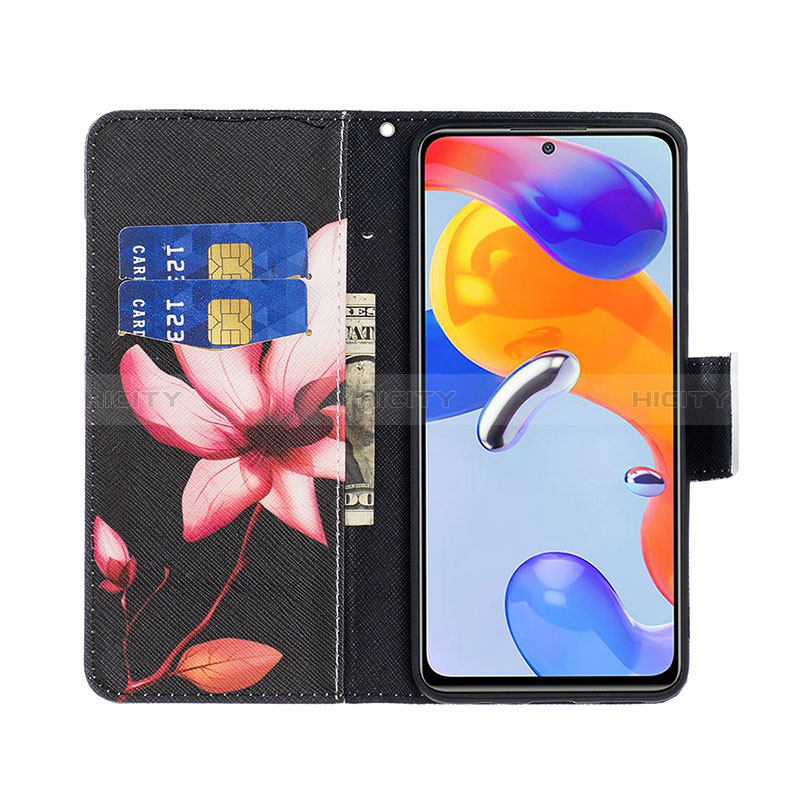 Custodia Portafoglio In Pelle Fantasia Modello Cover con Supporto B03F per Xiaomi Redmi Note 11 Pro 4G