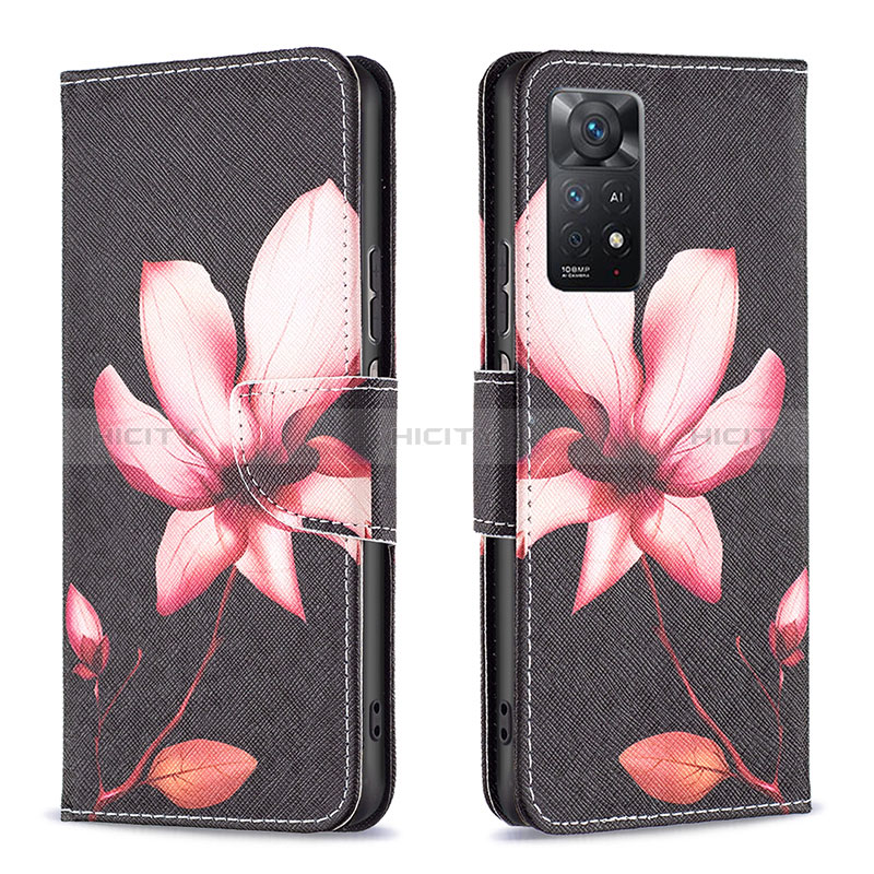 Custodia Portafoglio In Pelle Fantasia Modello Cover con Supporto B03F per Xiaomi Redmi Note 11 Pro 4G