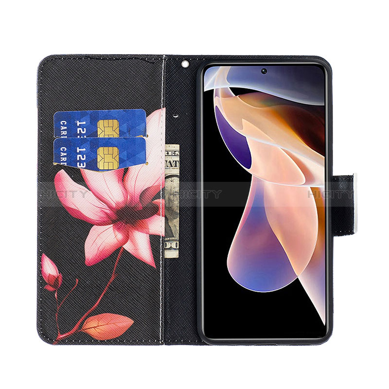 Custodia Portafoglio In Pelle Fantasia Modello Cover con Supporto B03F per Xiaomi Redmi Note 11 Pro+ Plus 5G