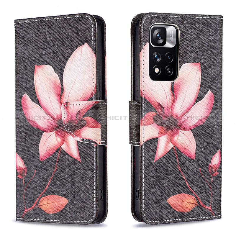 Custodia Portafoglio In Pelle Fantasia Modello Cover con Supporto B03F per Xiaomi Redmi Note 11 Pro+ Plus 5G