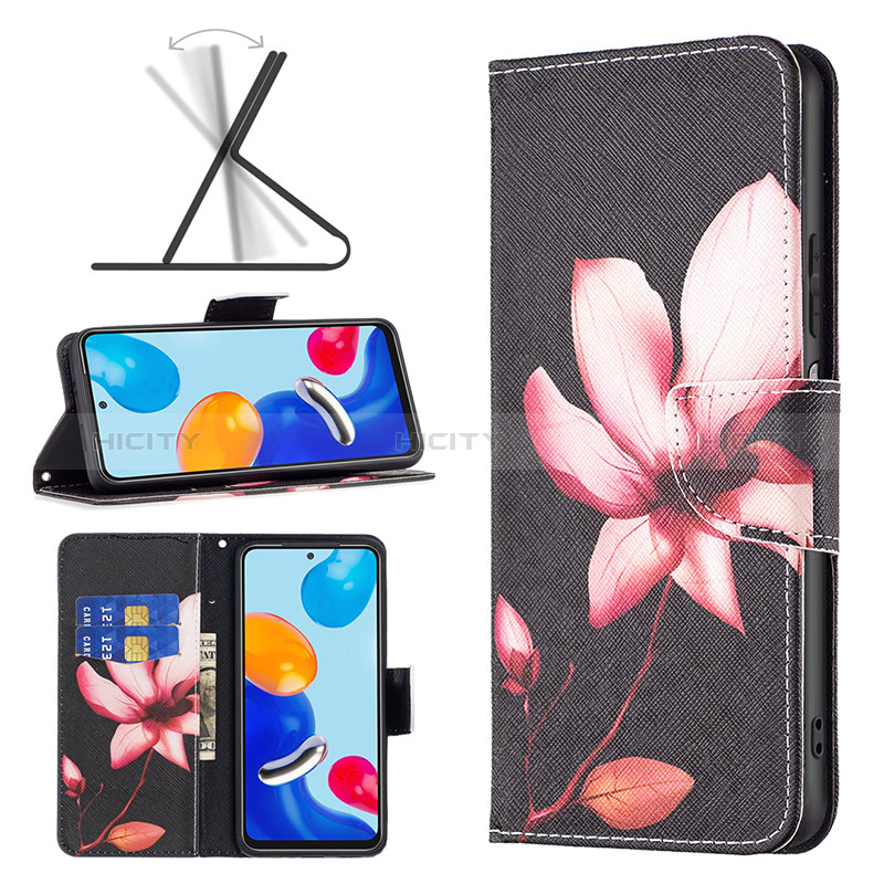 Custodia Portafoglio In Pelle Fantasia Modello Cover con Supporto B03F per Xiaomi Redmi Note 11S 4G