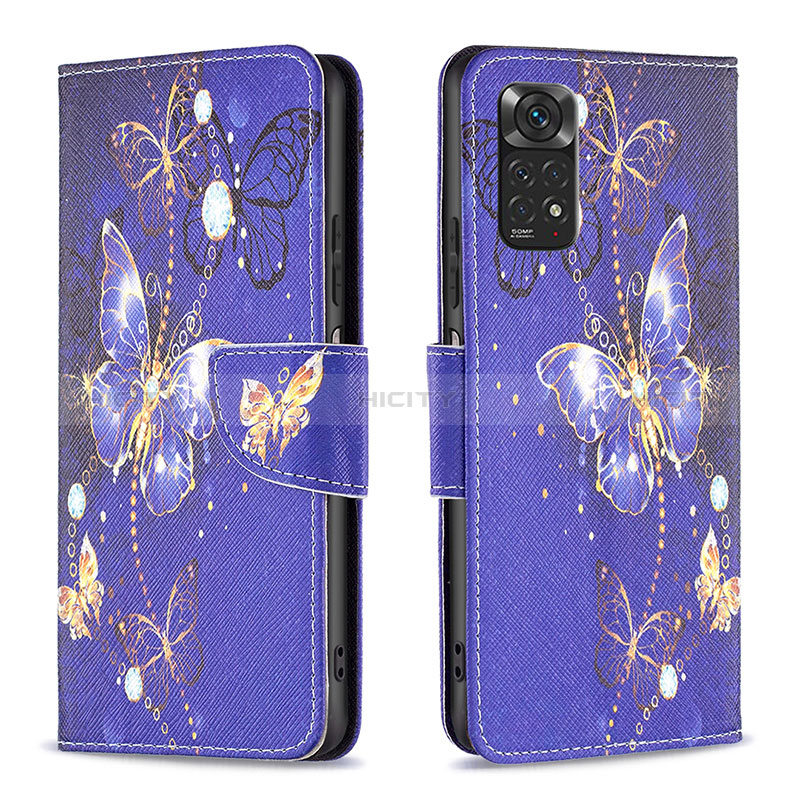 Custodia Portafoglio In Pelle Fantasia Modello Cover con Supporto B03F per Xiaomi Redmi Note 11S 4G