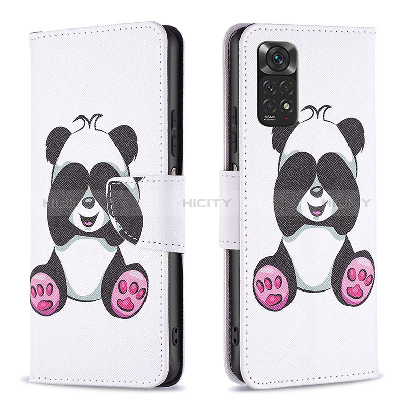 Custodia Portafoglio In Pelle Fantasia Modello Cover con Supporto B03F per Xiaomi Redmi Note 11S 4G