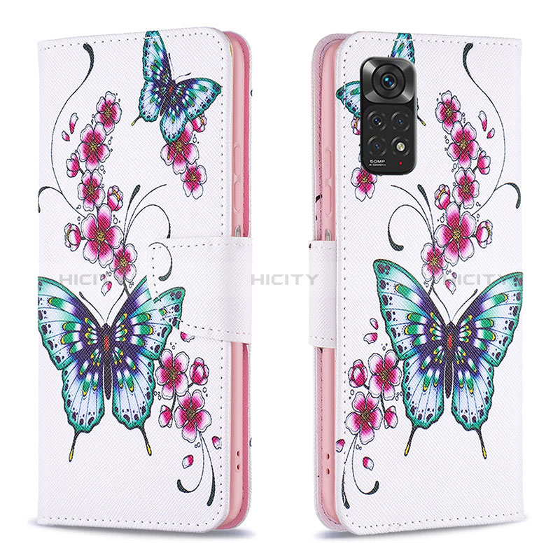 Custodia Portafoglio In Pelle Fantasia Modello Cover con Supporto B03F per Xiaomi Redmi Note 11S 4G