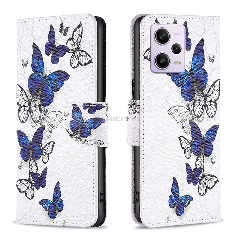 Custodia Portafoglio In Pelle Fantasia Modello Cover con Supporto B03F per Xiaomi Redmi Note 12 Pro 5G