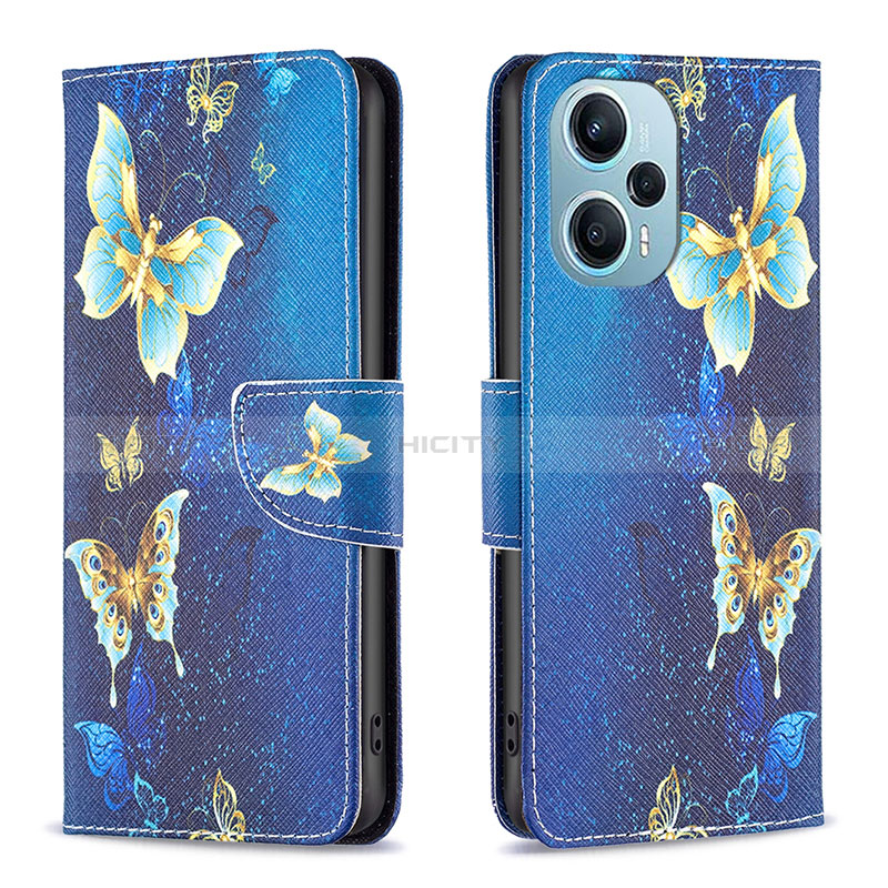 Custodia Portafoglio In Pelle Fantasia Modello Cover con Supporto B03F per Xiaomi Redmi Note 12 Turbo 5G