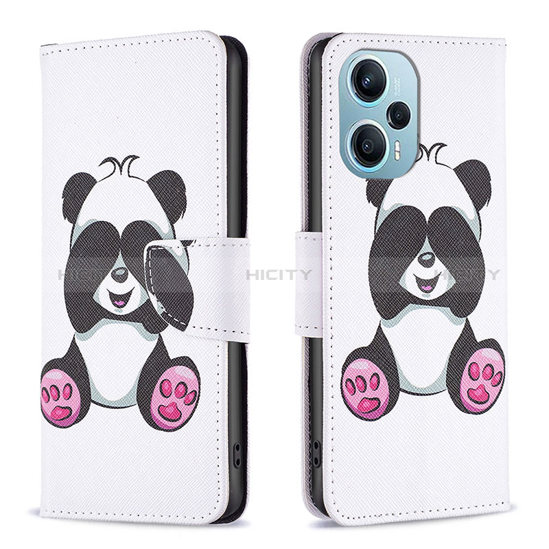 Custodia Portafoglio In Pelle Fantasia Modello Cover con Supporto B03F per Xiaomi Redmi Note 12 Turbo 5G