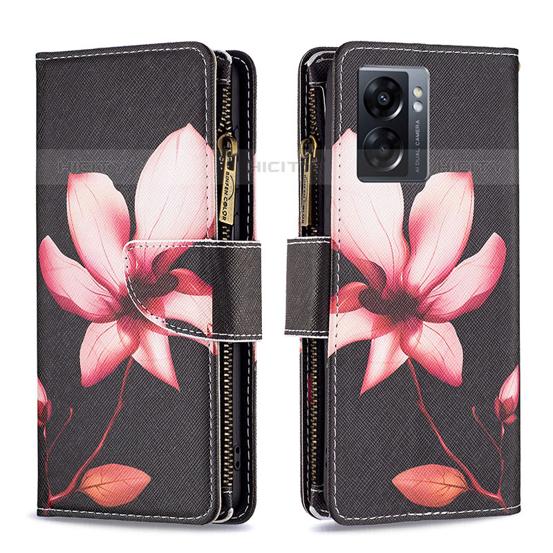 Custodia Portafoglio In Pelle Fantasia Modello Cover con Supporto B04F per OnePlus Nord N300 5G