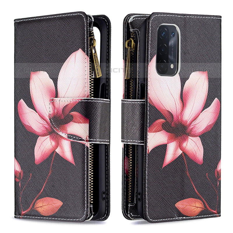 Custodia Portafoglio In Pelle Fantasia Modello Cover con Supporto B04F per Oppo A93 5G