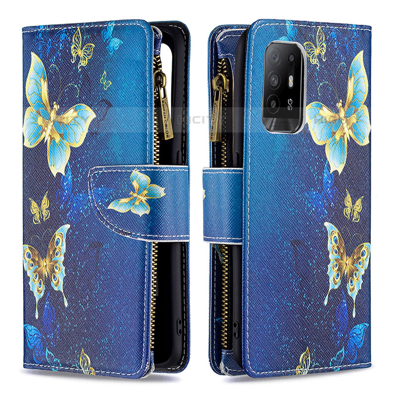 Custodia Portafoglio In Pelle Fantasia Modello Cover con Supporto B04F per Oppo A95 5G