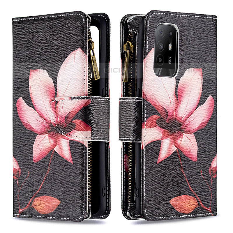 Custodia Portafoglio In Pelle Fantasia Modello Cover con Supporto B04F per Oppo Reno5 Z 5G