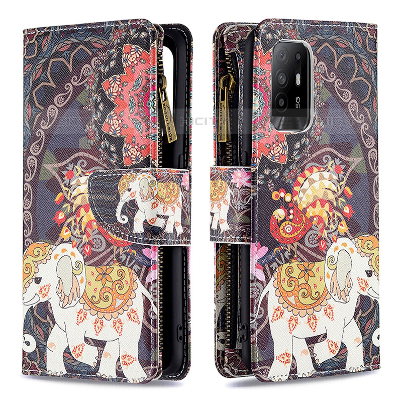 Custodia Portafoglio In Pelle Fantasia Modello Cover con Supporto B04F per Oppo Reno5 Z 5G