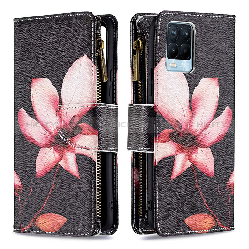 Custodia Portafoglio In Pelle Fantasia Modello Cover con Supporto B04F per Realme 8 Pro