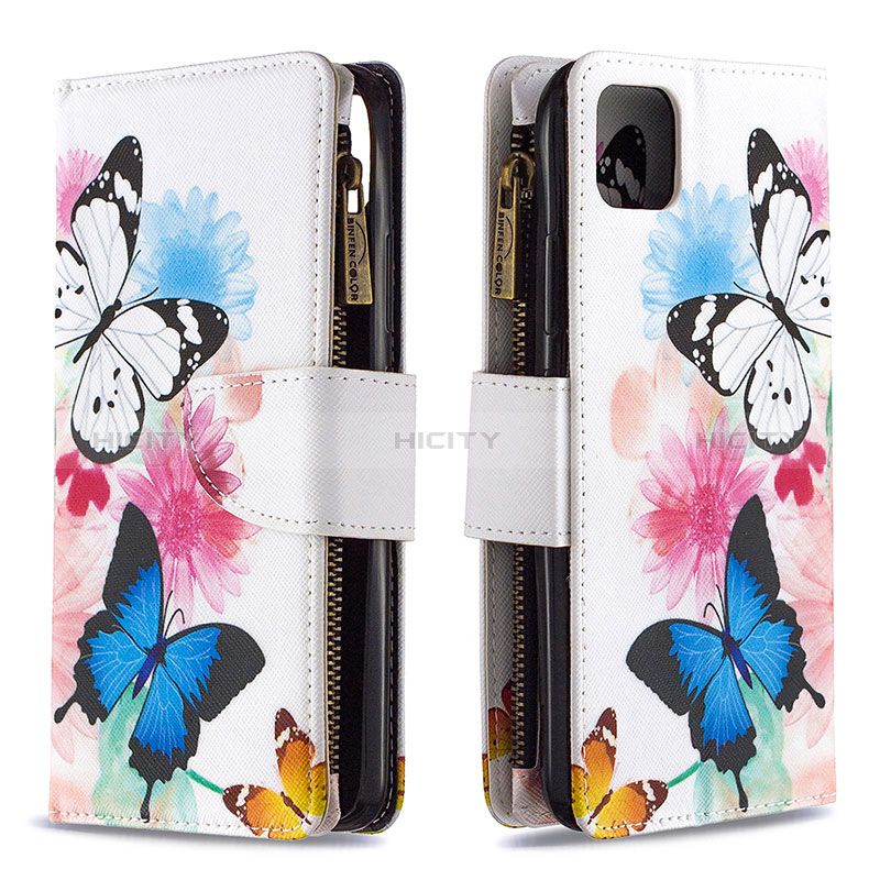 Custodia Portafoglio In Pelle Fantasia Modello Cover con Supporto B04F per Realme C20A