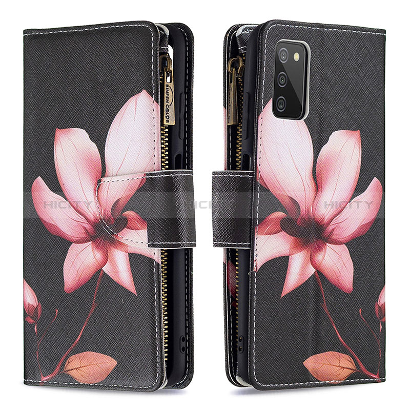 Custodia Portafoglio In Pelle Fantasia Modello Cover con Supporto B04F per Samsung Galaxy A02s