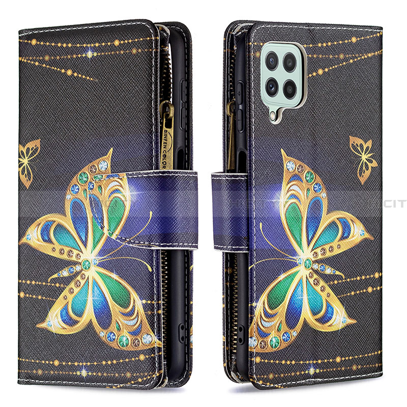 Custodia Portafoglio In Pelle Fantasia Modello Cover con Supporto B04F per Samsung Galaxy A22 4G