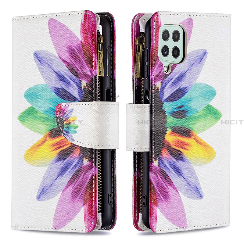 Custodia Portafoglio In Pelle Fantasia Modello Cover con Supporto B04F per Samsung Galaxy A22 4G