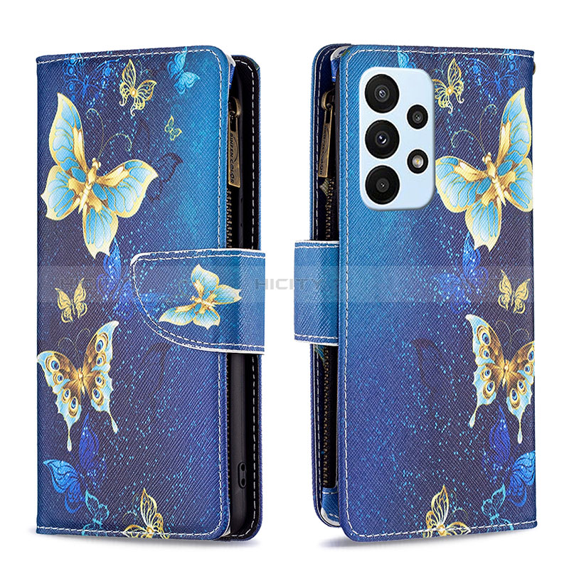 Custodia Portafoglio In Pelle Fantasia Modello Cover con Supporto B04F per Samsung Galaxy A23 5G