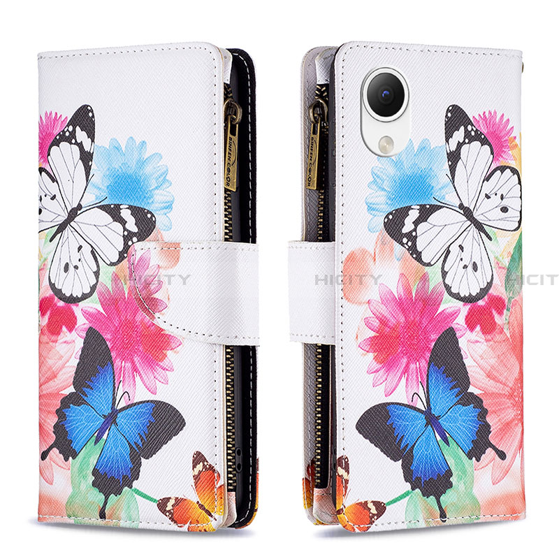 Custodia Portafoglio In Pelle Fantasia Modello Cover con Supporto B04F per Samsung Galaxy A23s