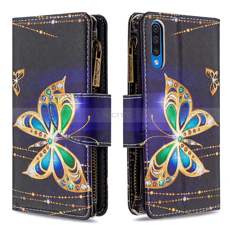 Custodia Portafoglio In Pelle Fantasia Modello Cover con Supporto B04F per Samsung Galaxy A30S