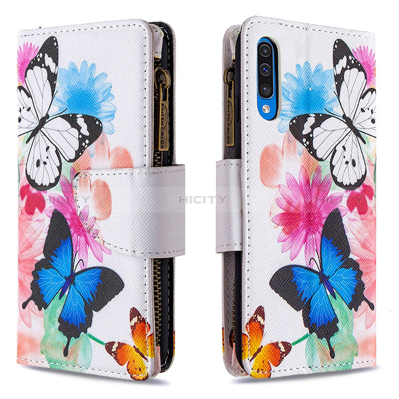 Custodia Portafoglio In Pelle Fantasia Modello Cover con Supporto B04F per Samsung Galaxy A30S