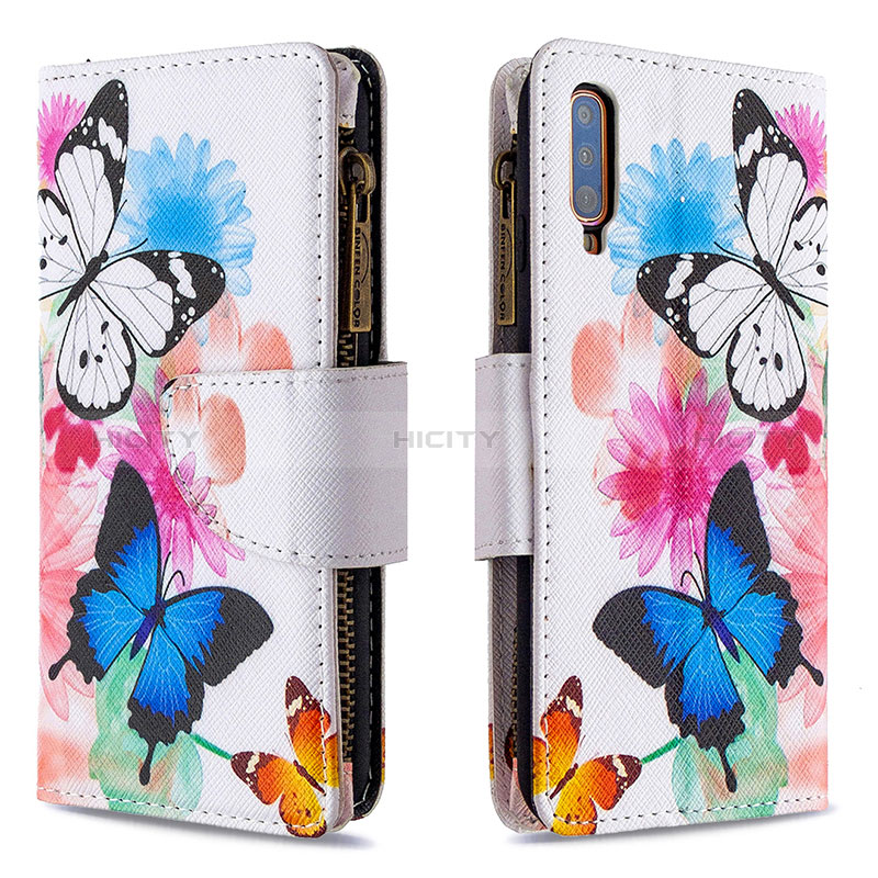 Custodia Portafoglio In Pelle Fantasia Modello Cover con Supporto B04F per Samsung Galaxy A70