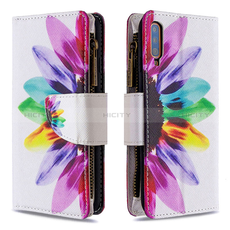 Custodia Portafoglio In Pelle Fantasia Modello Cover con Supporto B04F per Samsung Galaxy A70