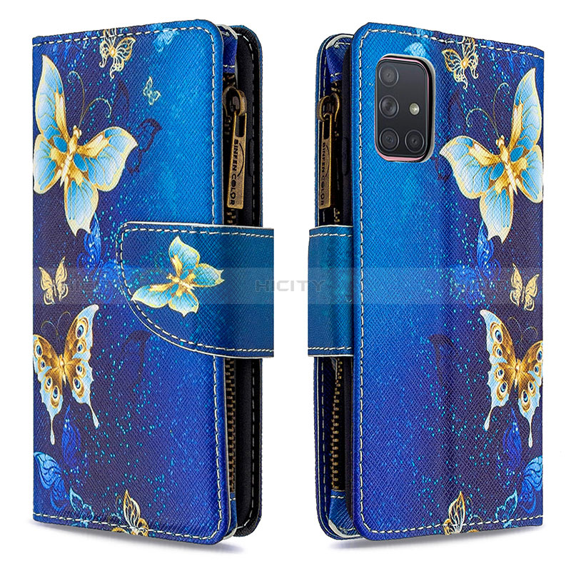 Custodia Portafoglio In Pelle Fantasia Modello Cover con Supporto B04F per Samsung Galaxy A71 5G