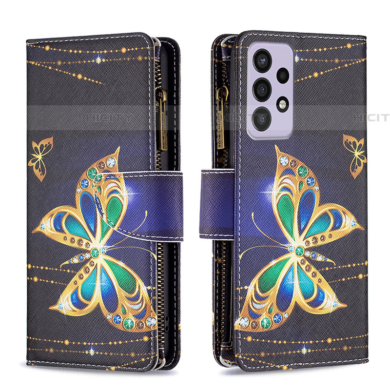 Custodia Portafoglio In Pelle Fantasia Modello Cover con Supporto B04F per Samsung Galaxy A73 5G