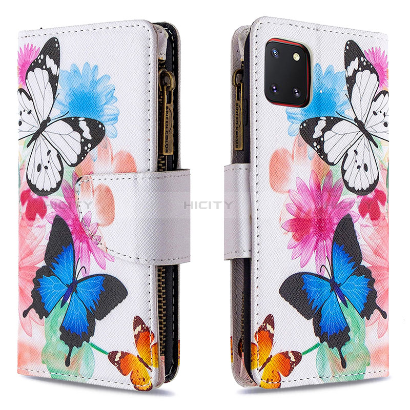 Custodia Portafoglio In Pelle Fantasia Modello Cover con Supporto B04F per Samsung Galaxy A81