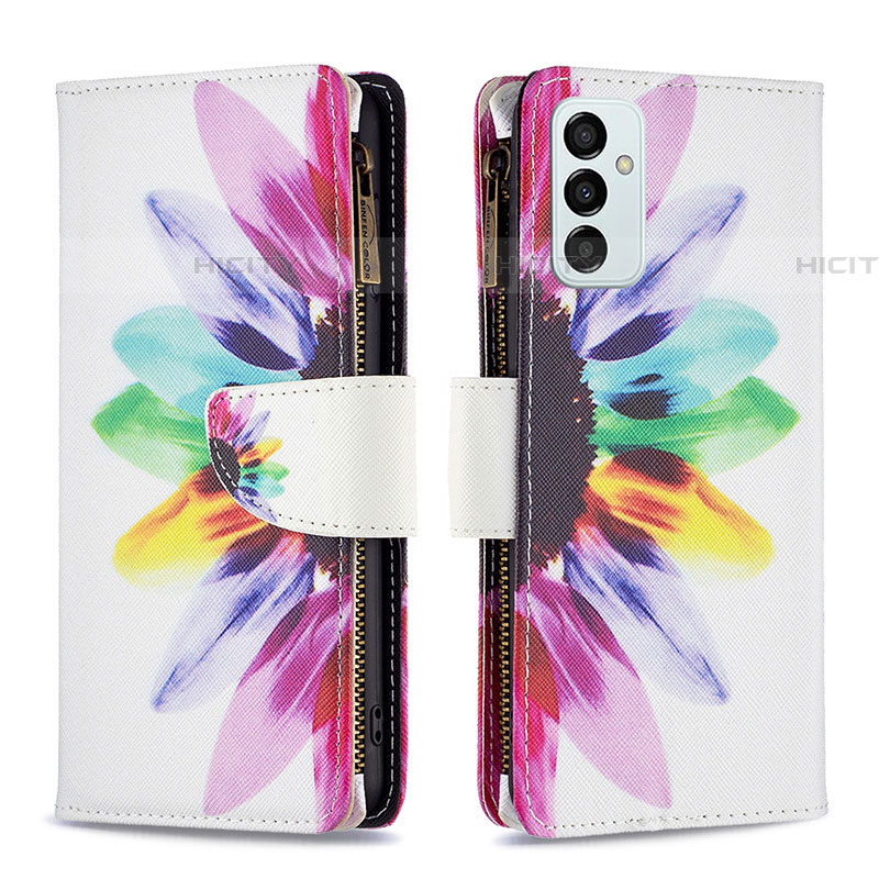 Custodia Portafoglio In Pelle Fantasia Modello Cover con Supporto B04F per Samsung Galaxy F23 5G