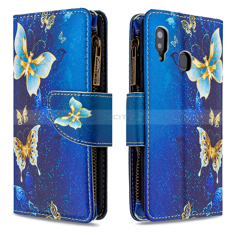 Custodia Portafoglio In Pelle Fantasia Modello Cover con Supporto B04F per Samsung Galaxy M10S