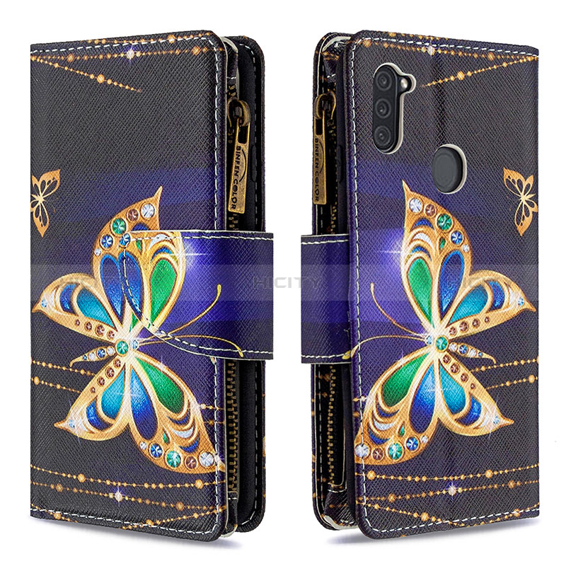 Custodia Portafoglio In Pelle Fantasia Modello Cover con Supporto B04F per Samsung Galaxy M11