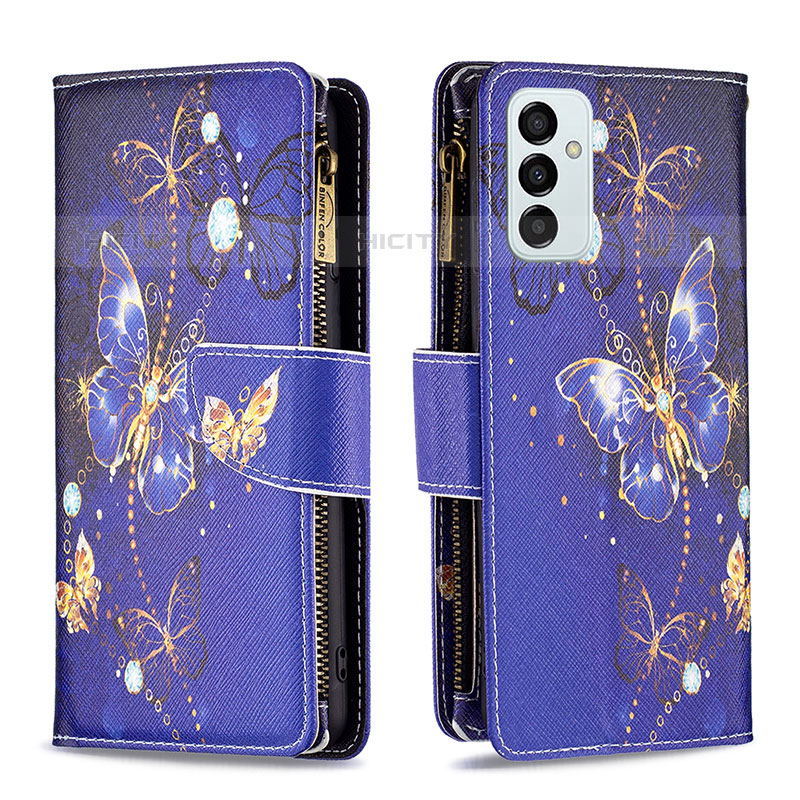 Custodia Portafoglio In Pelle Fantasia Modello Cover con Supporto B04F per Samsung Galaxy M23 5G