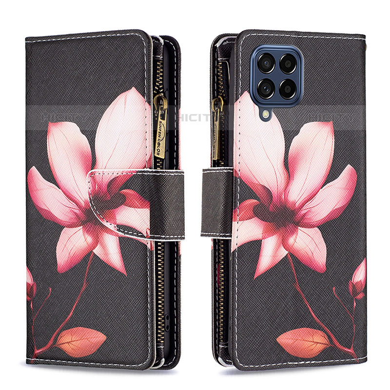 Custodia Portafoglio In Pelle Fantasia Modello Cover con Supporto B04F per Samsung Galaxy M53 5G