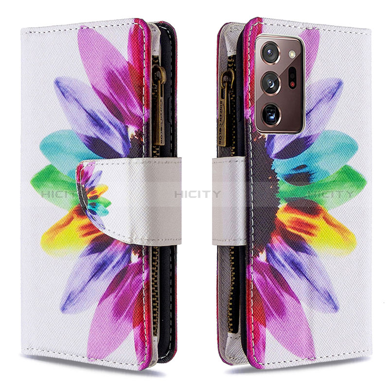 Custodia Portafoglio In Pelle Fantasia Modello Cover con Supporto B04F per Samsung Galaxy Note 20 Ultra 5G