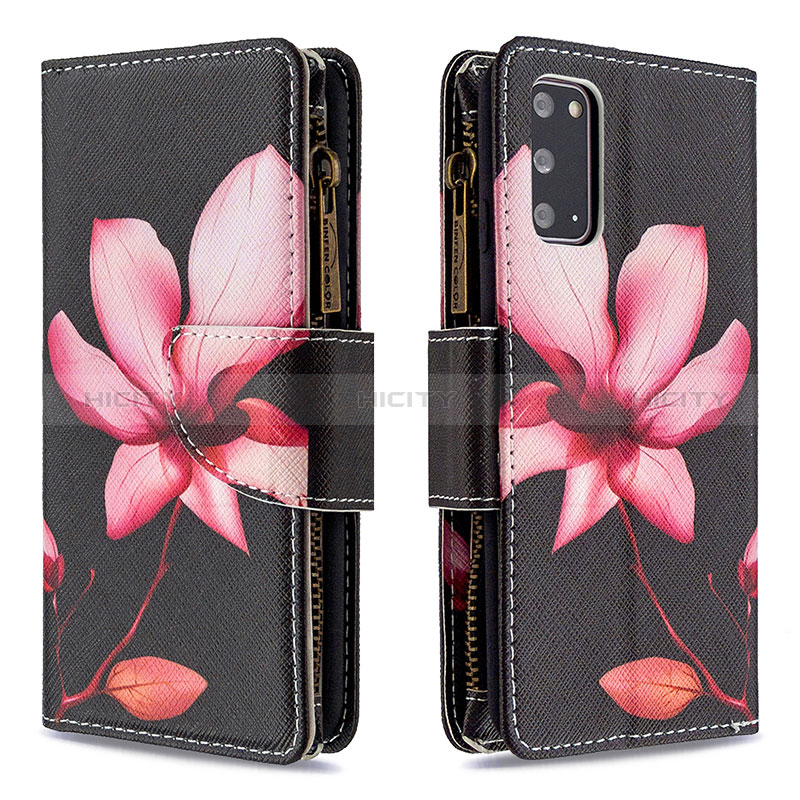 Custodia Portafoglio In Pelle Fantasia Modello Cover con Supporto B04F per Samsung Galaxy S20