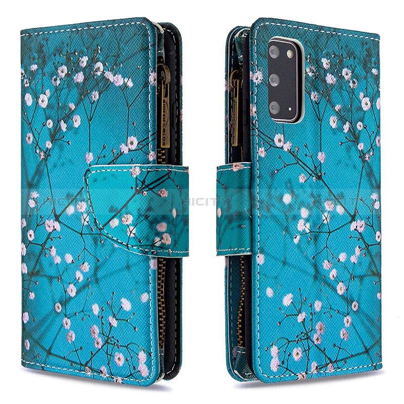 Custodia Portafoglio In Pelle Fantasia Modello Cover con Supporto B04F per Samsung Galaxy S20