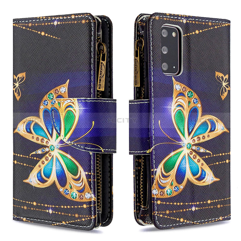 Custodia Portafoglio In Pelle Fantasia Modello Cover con Supporto B04F per Samsung Galaxy S20 5G