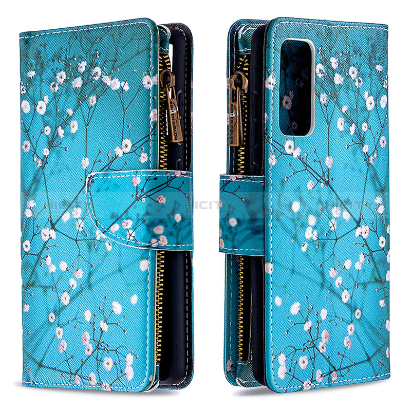 Custodia Portafoglio In Pelle Fantasia Modello Cover con Supporto B04F per Samsung Galaxy S20 Lite 5G