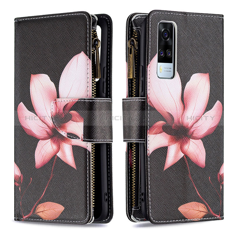 Custodia Portafoglio In Pelle Fantasia Modello Cover con Supporto B04F per Vivo Y53s NFC