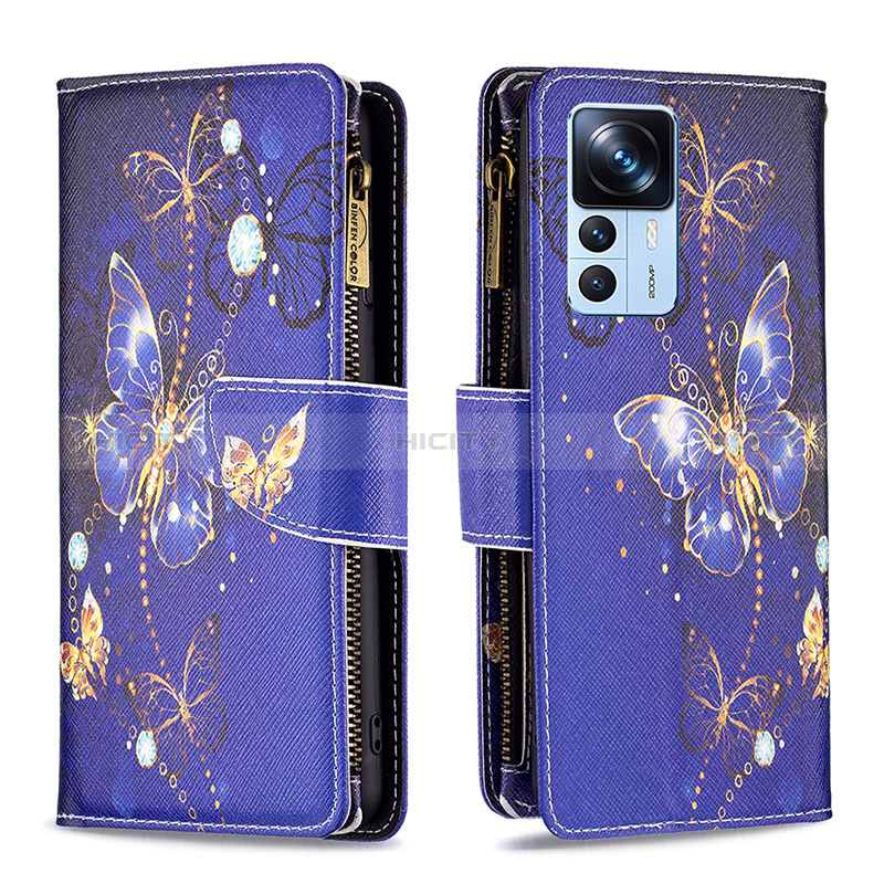 Custodia Portafoglio In Pelle Fantasia Modello Cover con Supporto B04F per Xiaomi Mi 12T 5G