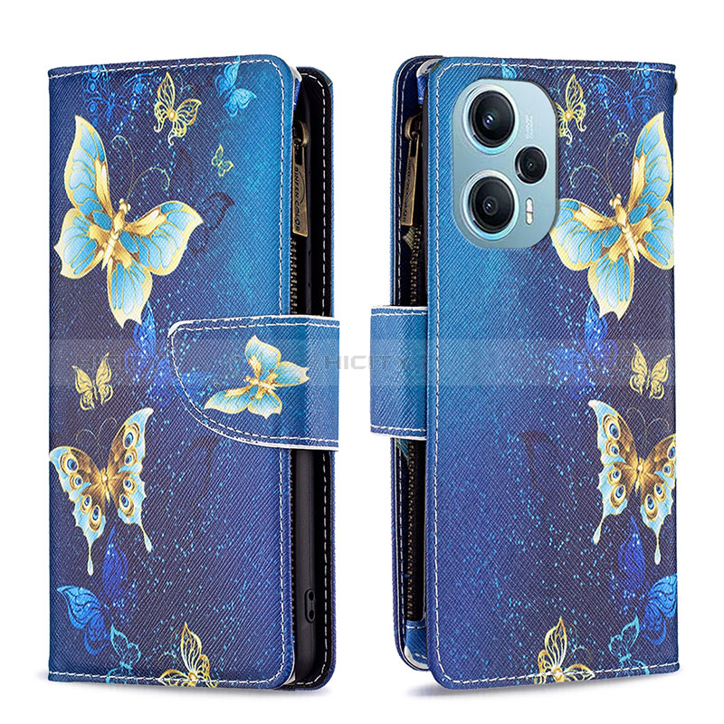 Custodia Portafoglio In Pelle Fantasia Modello Cover con Supporto B04F per Xiaomi Poco F5 5G