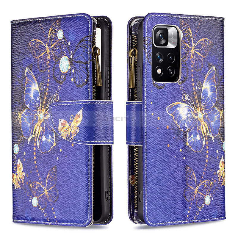 Custodia Portafoglio In Pelle Fantasia Modello Cover con Supporto B04F per Xiaomi Poco X4 NFC